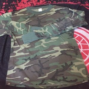 Boys Camouflage Long sleeve shirt. Great condition